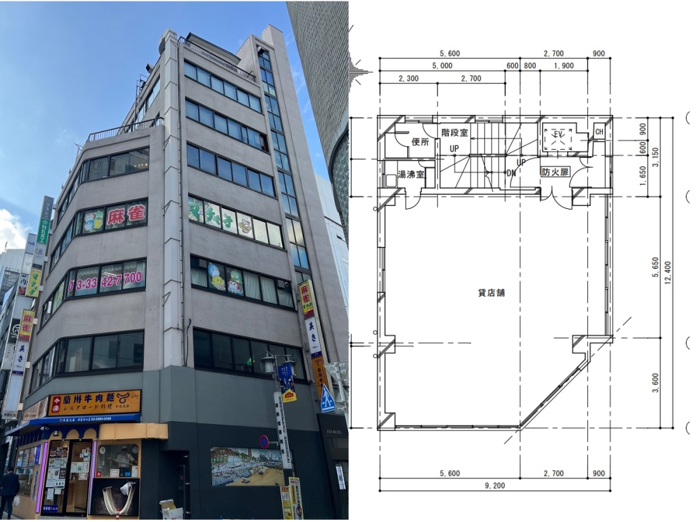 JR線【新宿】駅西口徒歩２分！好立地、スケルトン物件